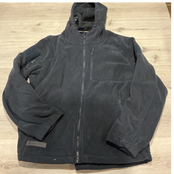 Baerskin Tactical Supply Co. Microfleece Hoodie Black XL New With Tags